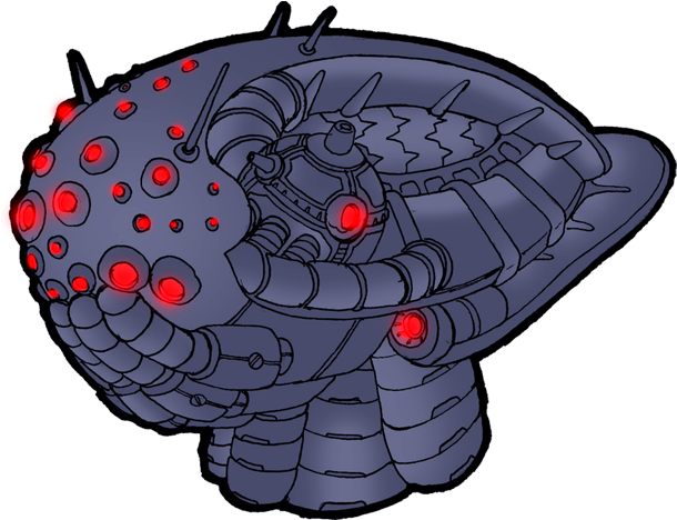 Evil Laser Robot Head - Illustration Clipart (618x618), Png Download