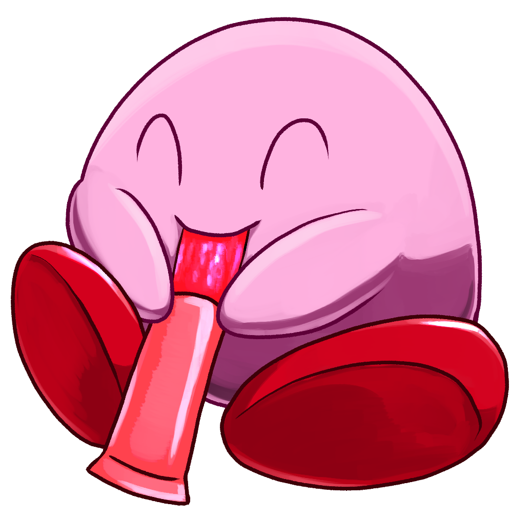 Kirby With A Popsicle Clipart (1200x1056), Png Download