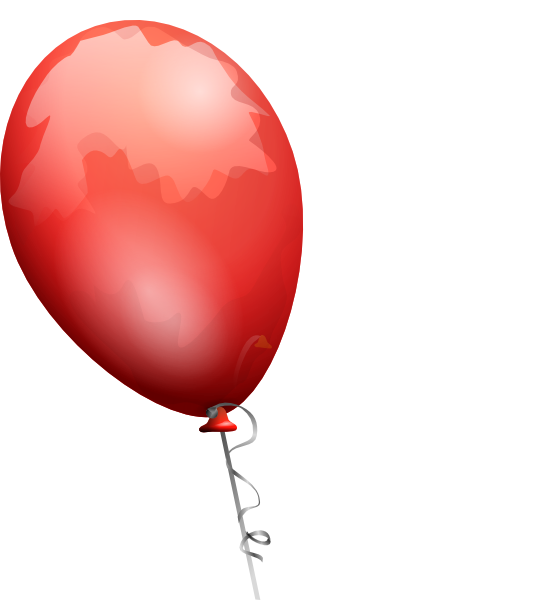 Birthday Balloons Clipart (540x600), Png Download