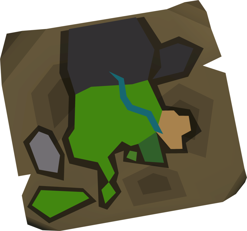 The Mining Sites Map Is An Item Given To Player By - Illustration Clipart (1000x934), Png Download