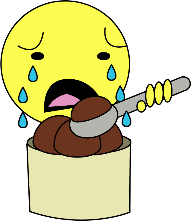 Kummerspeck Emoji - Cartoon Clipart (1259x1193), Png Download