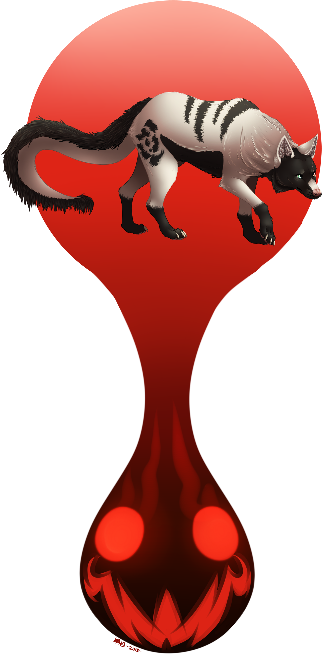 Scared Of My Own Blood - Illustration Clipart (1352x2700), Png Download