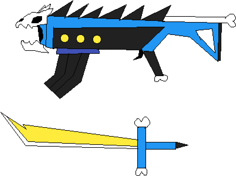 Sans Weapons - Gun Barrel Clipart (1000x1000), Png Download