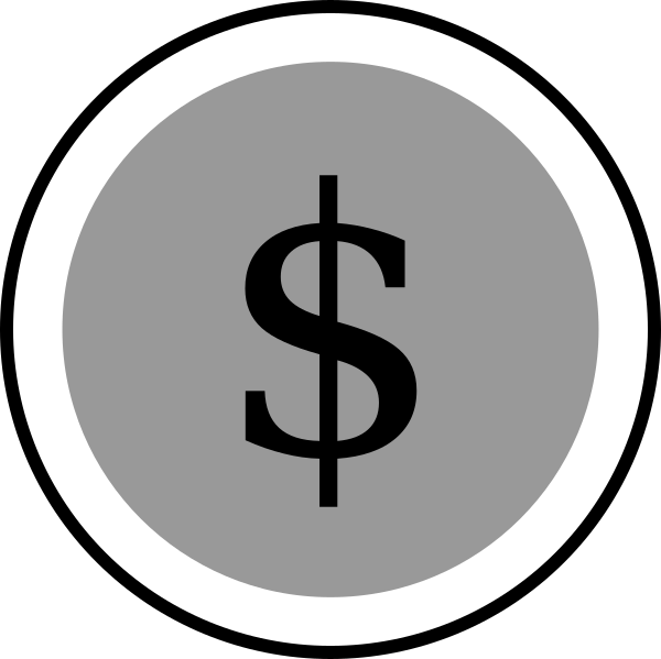 Dollar Sign Serif Clipart (600x599), Png Download