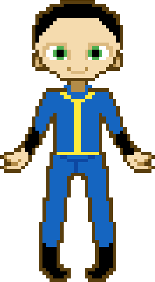 Fallout Vault Male - Yuri Death Gif Clipart (840x1200), Png Download