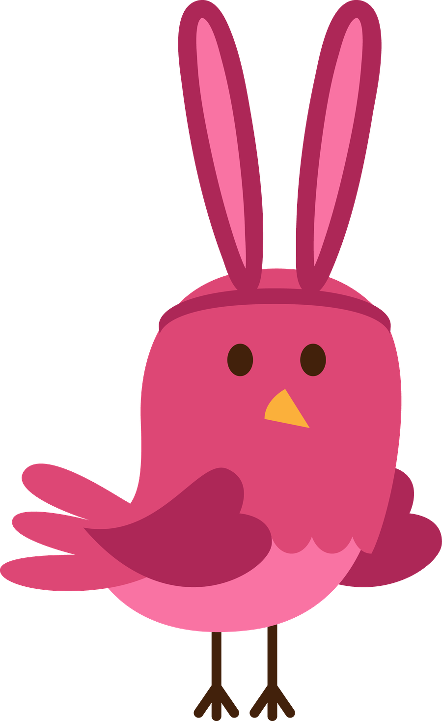 Passarinhos 2 - Minus - Pajaro Kawaii Clipart (900x1467), Png Download