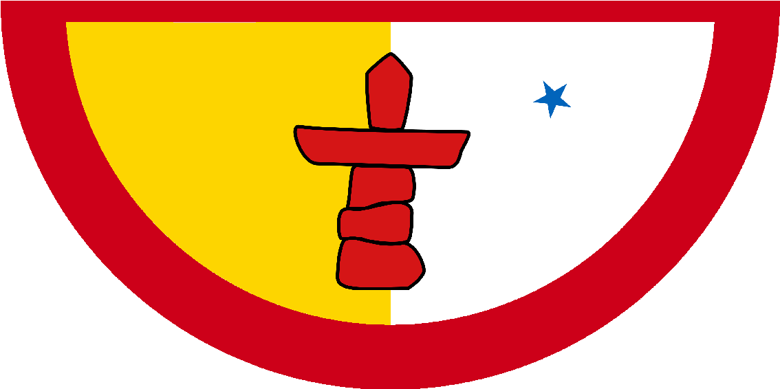 Nunavut Bunting - 1999 Nunavut Became A Territory Clipart (1134x566), Png Download