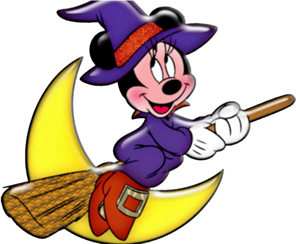 Witch Clipart Skirt - Minnie Mouse Halloween Clip Art - Png Download (640x480), Png Download