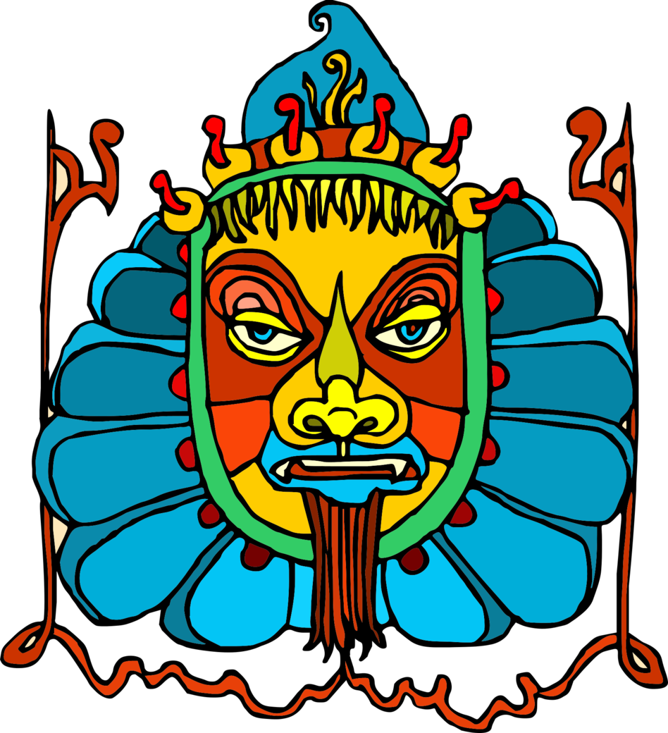 Egyptian Art Men's Printed Henley - Peking Opera Clipart (948x1040), Png Download