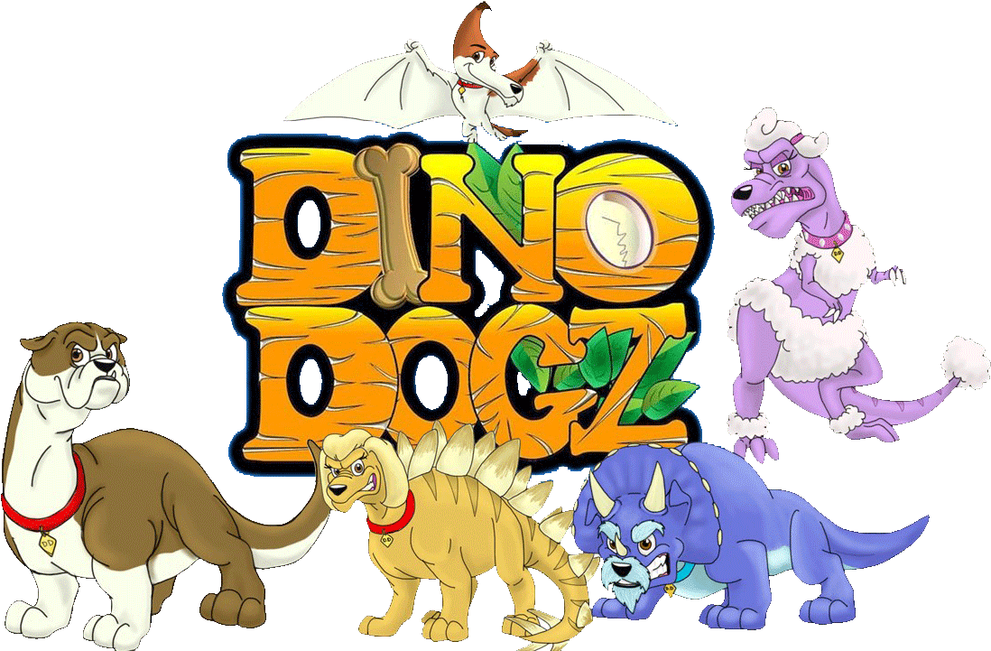 Dogz And Dinosaurs Collide Download The Free Dinodogz - Cartoon Clipart (1280x720), Png Download