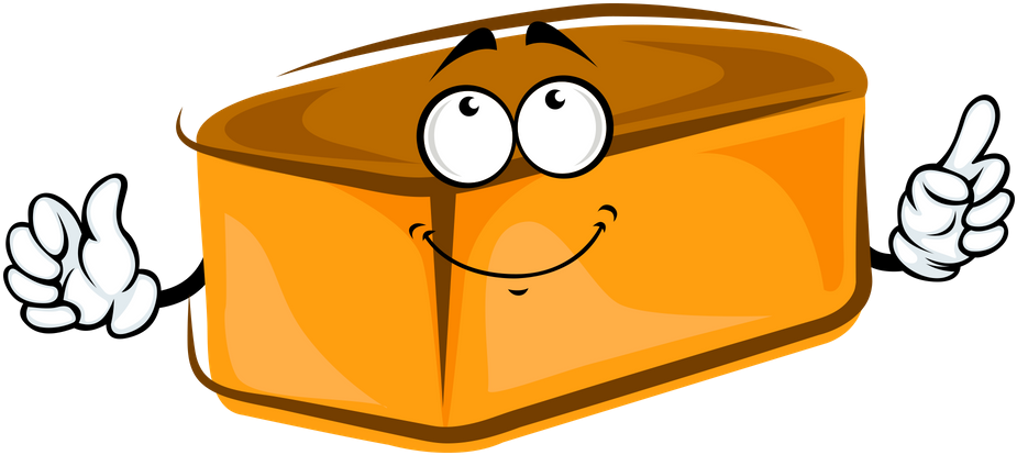 Loafy The Mascot - رسومات رغيف خبز Clipart (940x500), Png Download