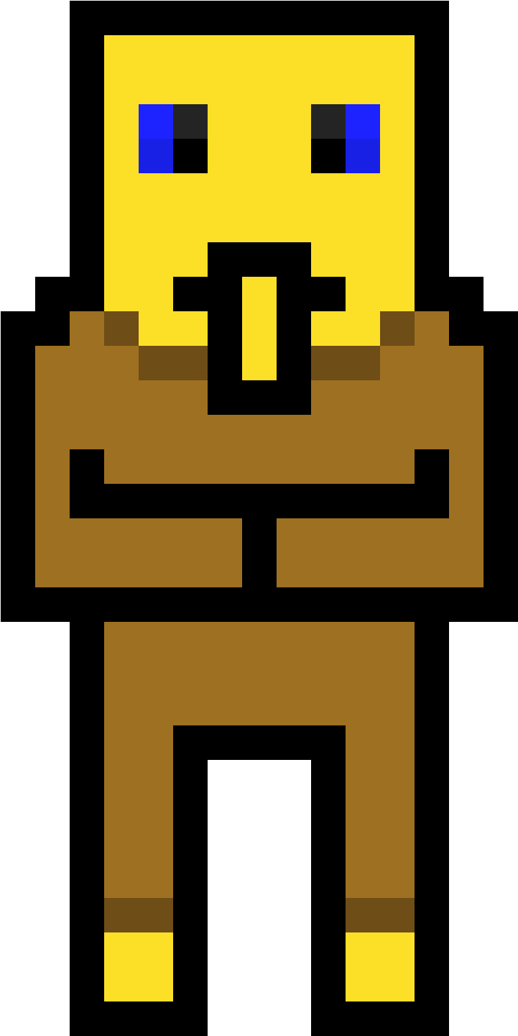 Villager - Villager Pixel Art Clipart (850x1550), Png Download