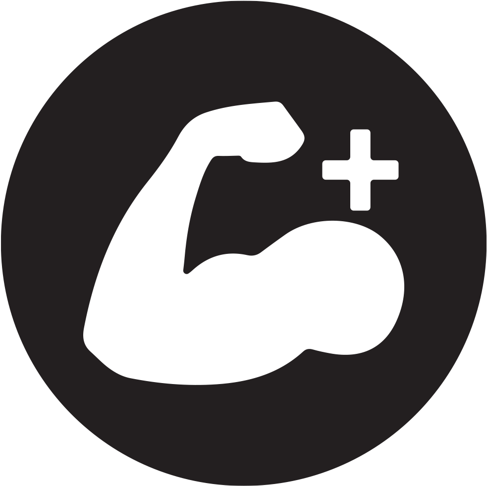 Muscle Builder - Cross Clipart (1000x1000), Png Download