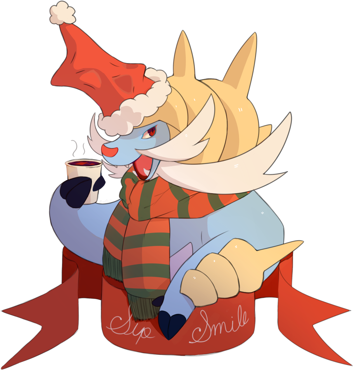“ Have A Holiday Samurott Sip & Smile Available On - Samurott Christmas Clipart (1280x1280), Png Download