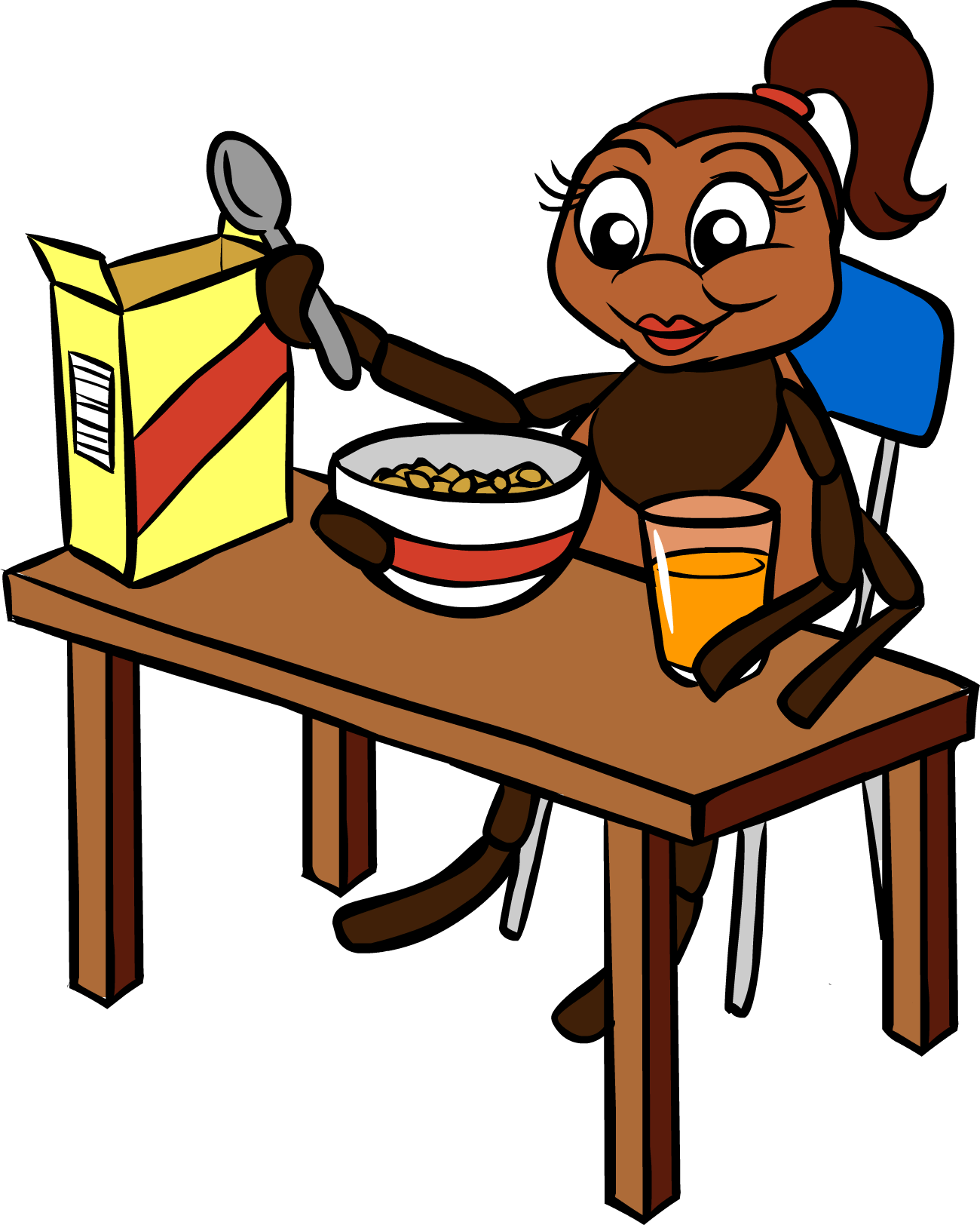Eat Your Carbs - Cartoon Clipart (1300x1624), Png Download