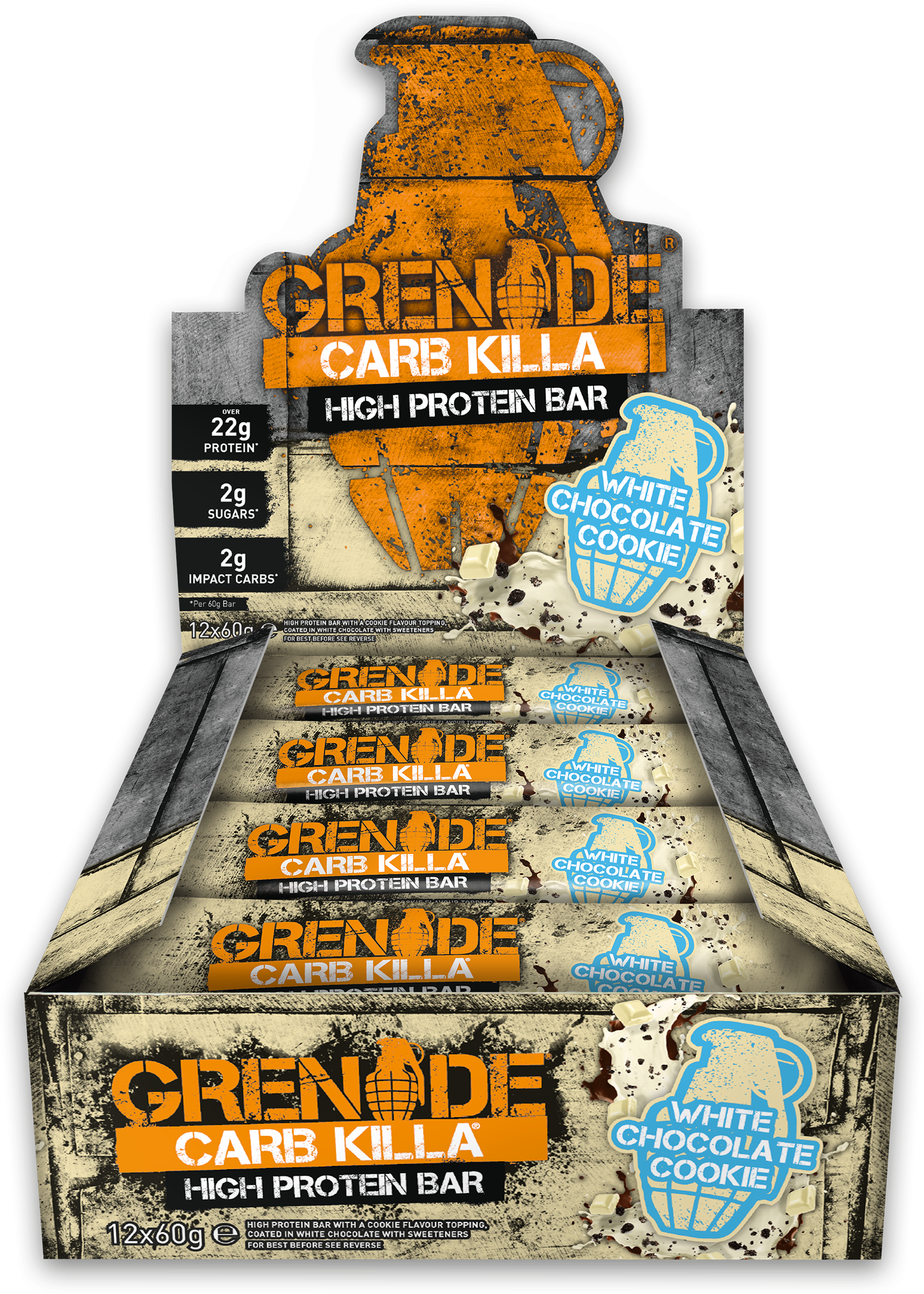 Grenade Carb Killa Protein Bars - Grenade Carb Killa White Chocolate Clipart (2500x2500), Png Download