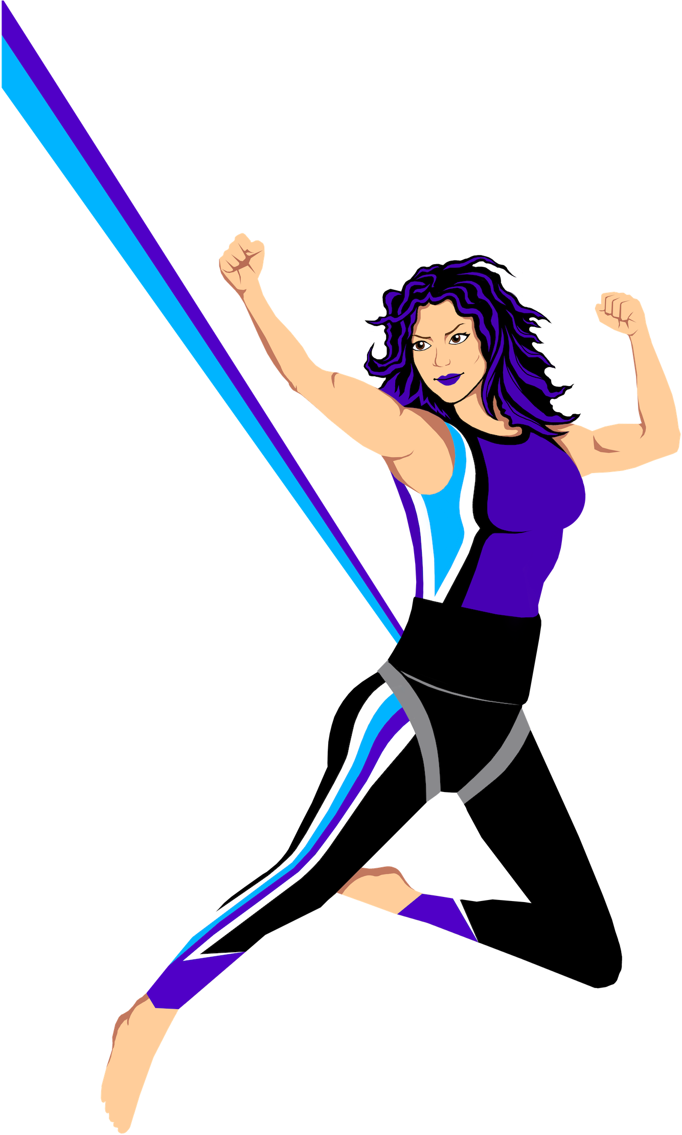 Fly To Fit Bungee Fitness Logo Clipart (2400x2276), Png Download