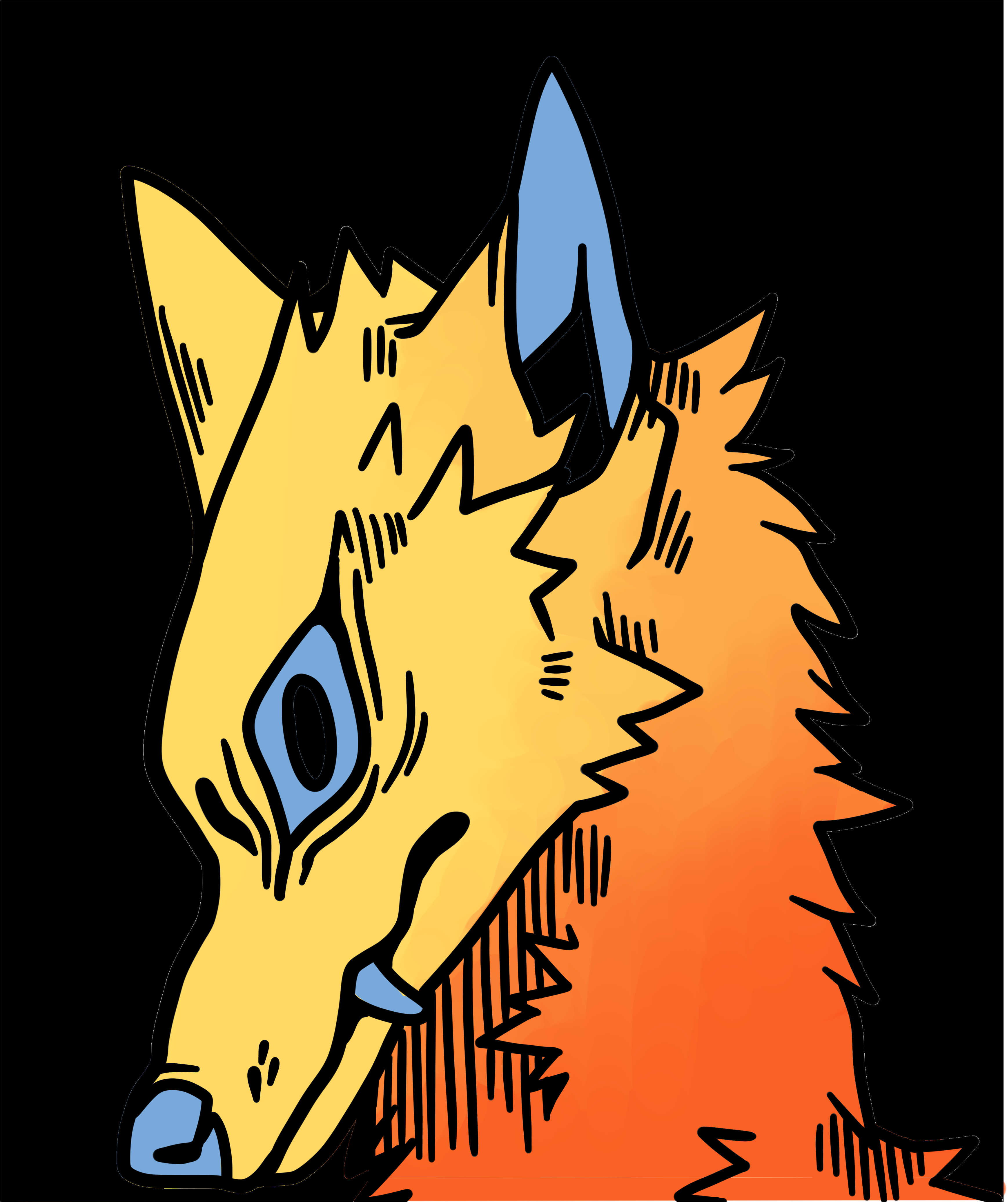 Primary Apathy - Sticker - Cartoon Clipart (5000x5000), Png Download