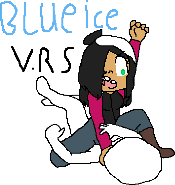 Blue Ice V - Cartoon Clipart (1000x1000), Png Download