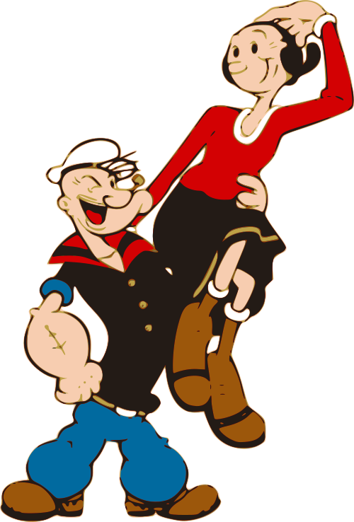 Movies, Personal Use, Popeye 5, - Cartoon Clipart (500x738), Png Download