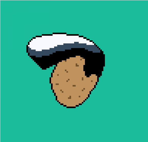 Pompadour Potato - Illustration Clipart (1200x1200), Png Download