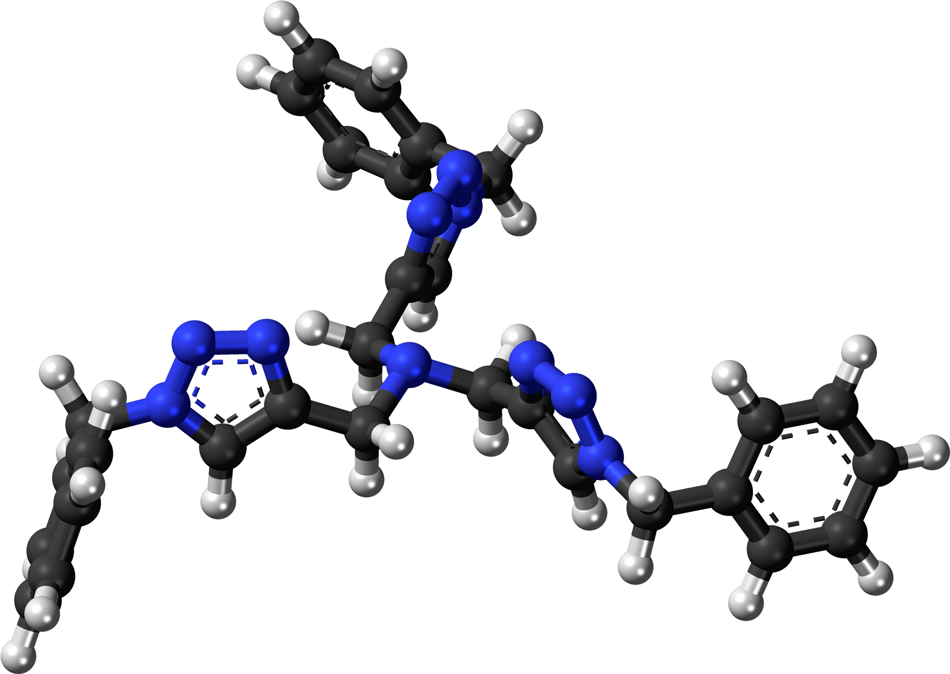 Tris Amine 3d Balls Clipart (2000x1457), Png Download