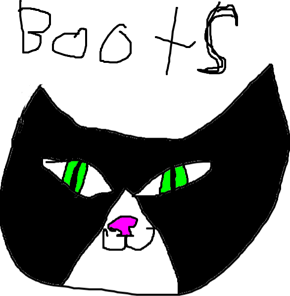 My Cat Boots Clipart (586x598), Png Download