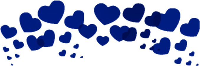 Crown Image - Blue Hearts Tumblr Png Clipart (1024x461), Png Download