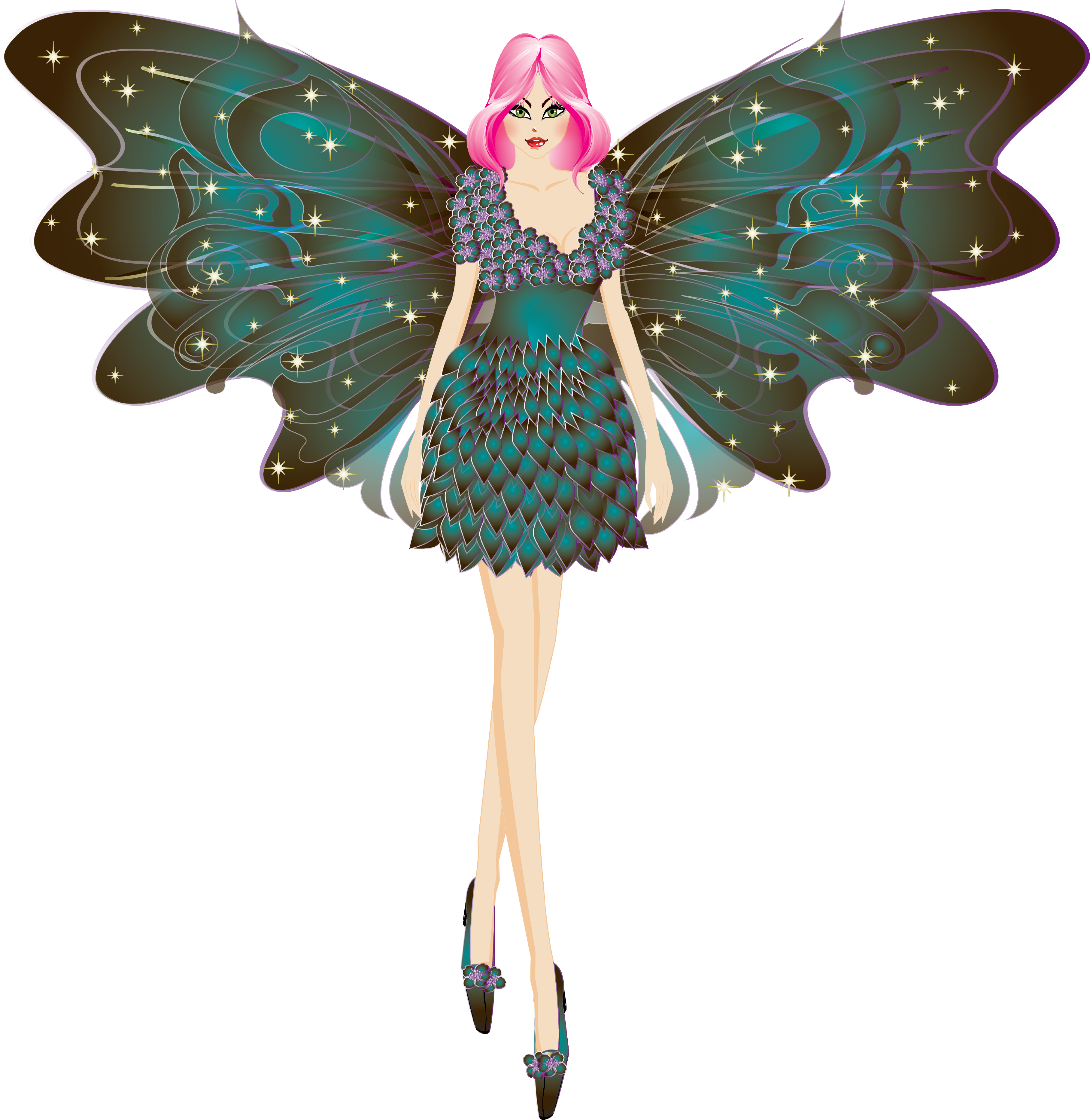 Fairy Clipart And Digital Paper , Fairies,fairy Clip - Fairy - Png Download (3629x3727), Png Download
