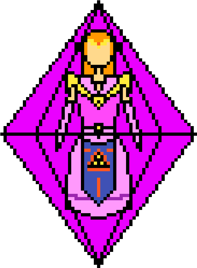 Zelda Trapped In A Crystal - Pink Crystal Zelda Clipart (1111x1111), Png Download