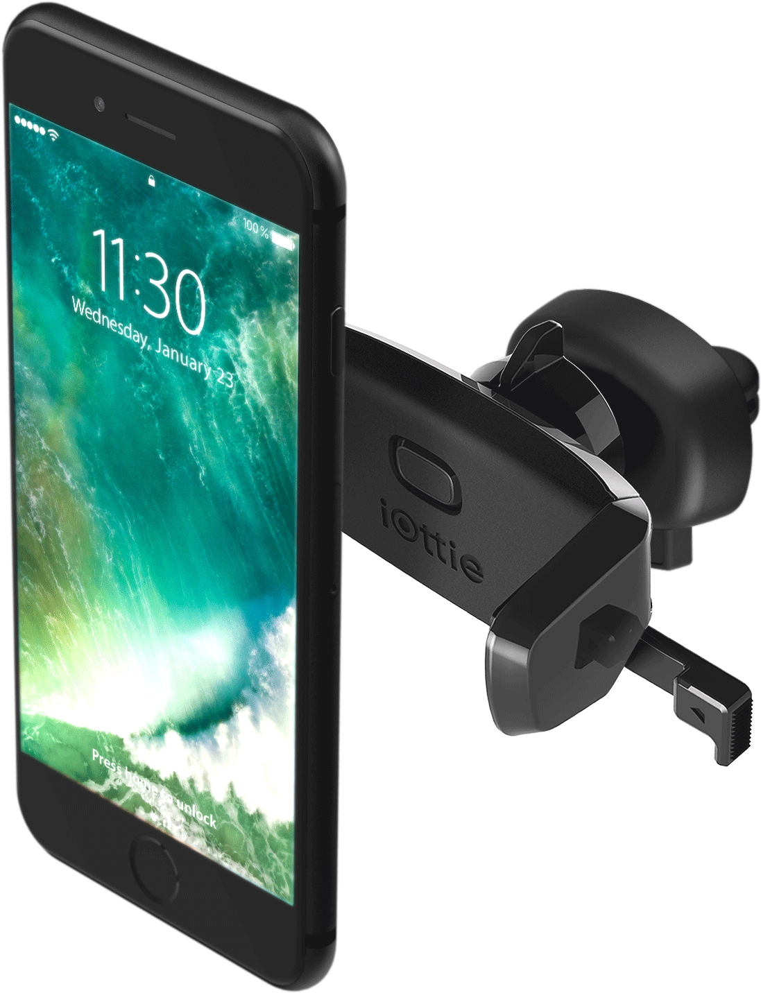 Iottie Easy One Touch Mini Air Vent Car Mount Holder - Apple Battery Case Car Mount Clipart (1500x1500), Png Download