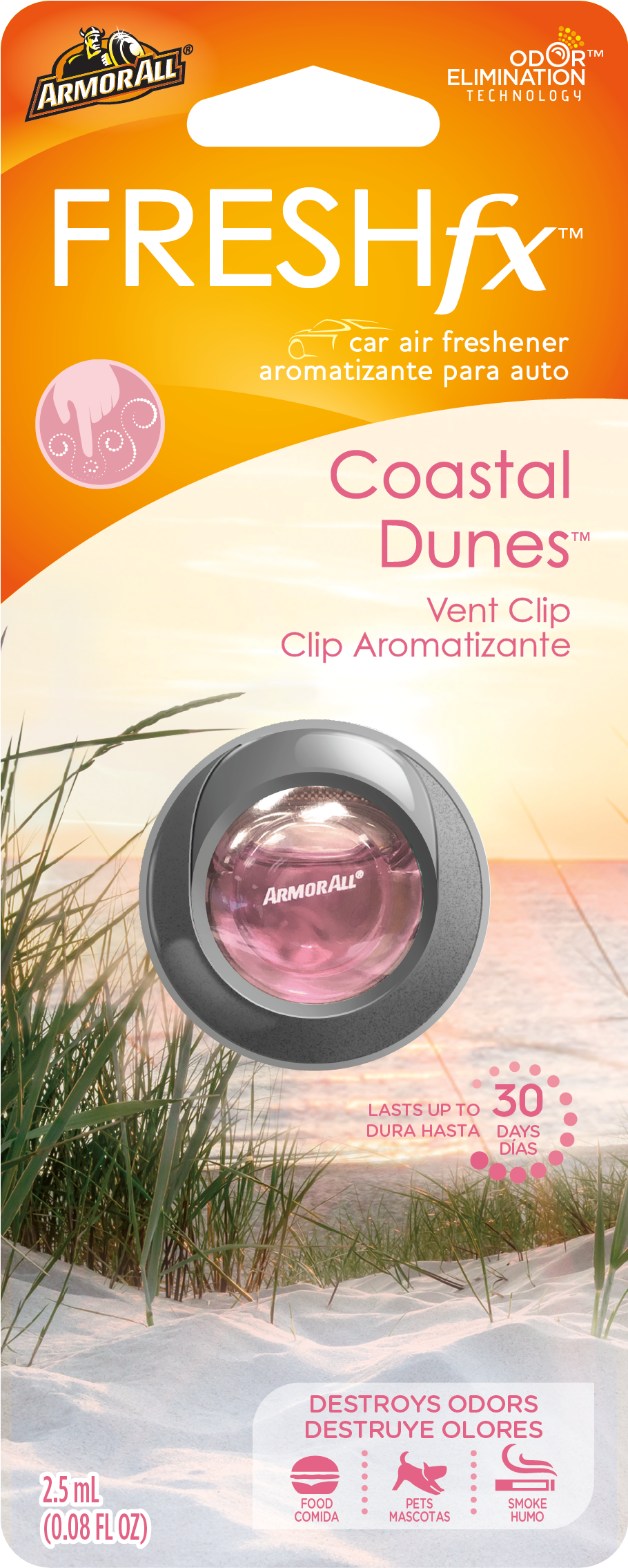 Armor All® Freshfx™ Car Air Freshener Vent Clip Coastal - Armor All 18546 5oz Fresh Fx Vent Duct Cleaner Can - Png Download (2268x2268), Png Download