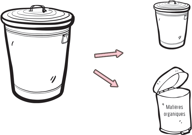 Avantages Pour La Poubelle - Sketch Clipart (720x640), Png Download