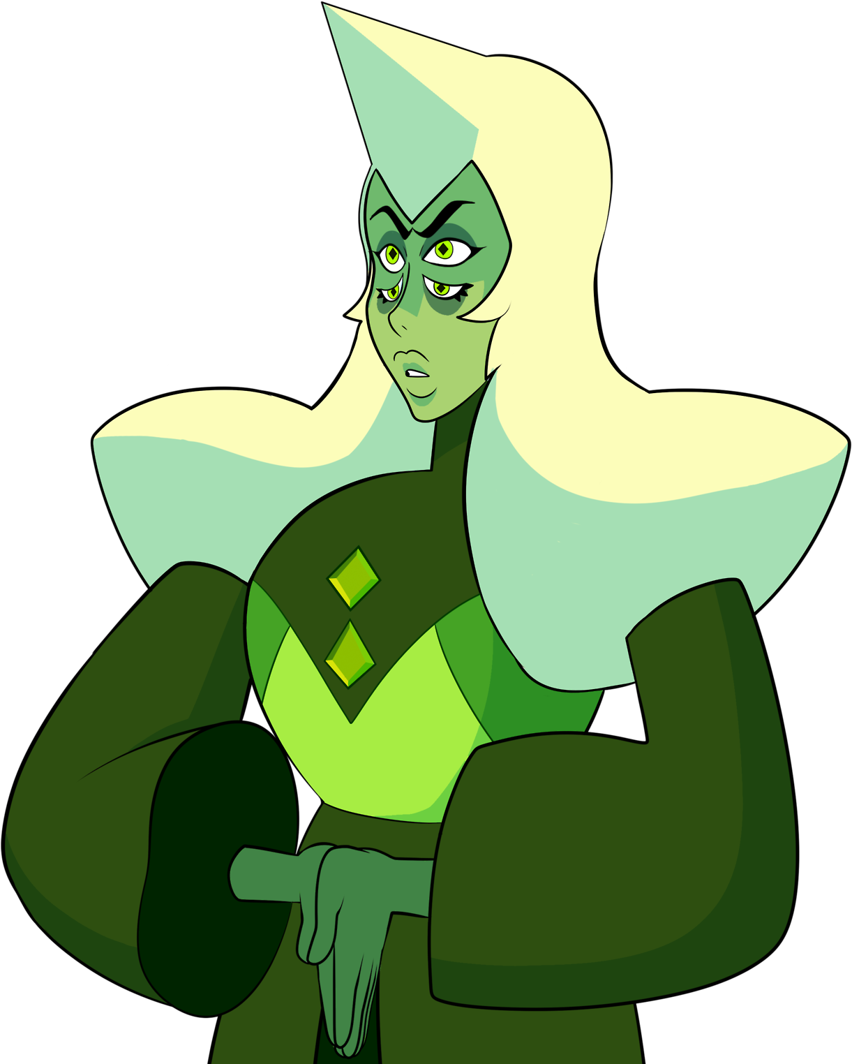 Diamonds Clipart Green Diamond - Yellow And Blue Diamond Fusion - Png Download (1280x1546), Png Download