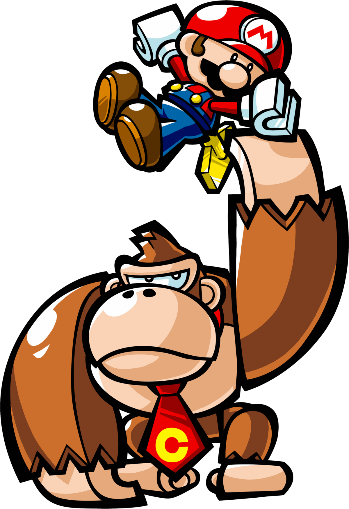 Super Mario Wiki Β - Mario Vs. Donkey Kong Clipart (1200x1749), Png Download