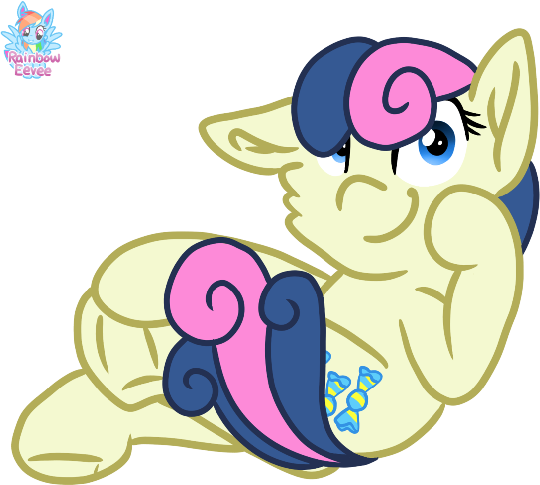 Rainbow Eevee, Bon Bon, Crossed Legs, Cute, Cutie Mark, - Cutie Mark Crusaders Clipart (1200x1024), Png Download
