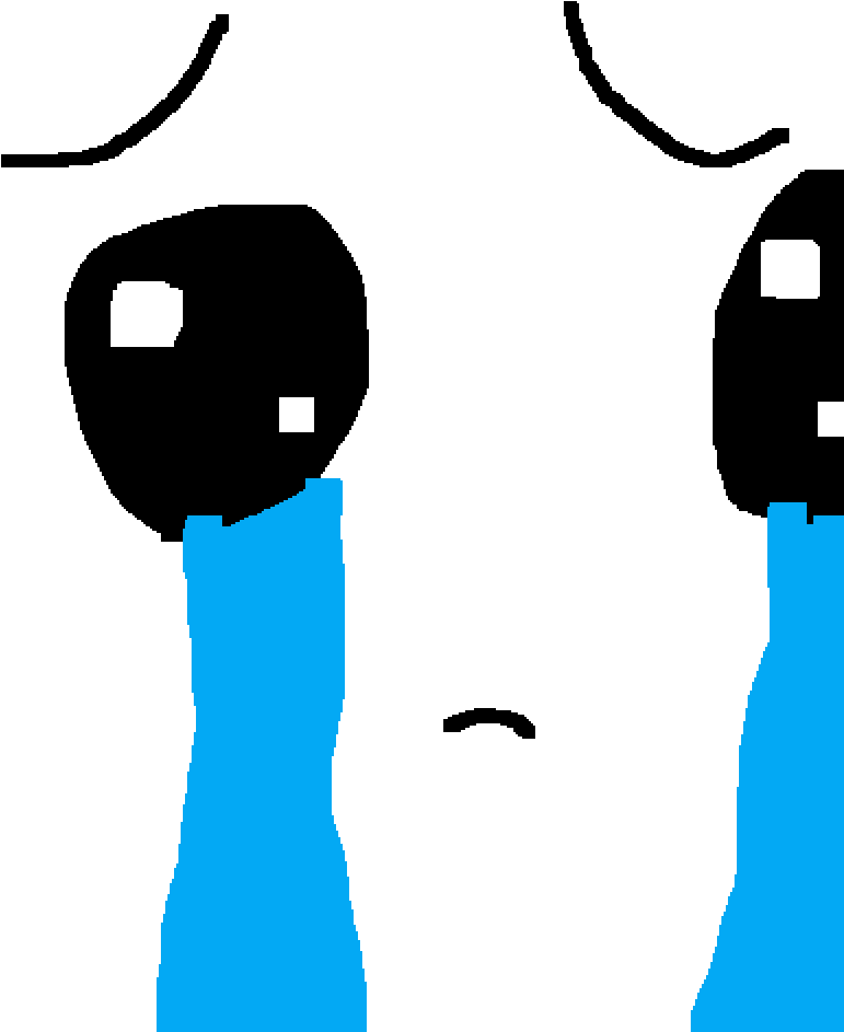 Sad Face I Randomly Made Clipart (1000x1000), Png Download