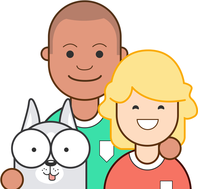 Communicate With Your Family And Teammates Using The - Cartoon Clipart (875x875), Png Download