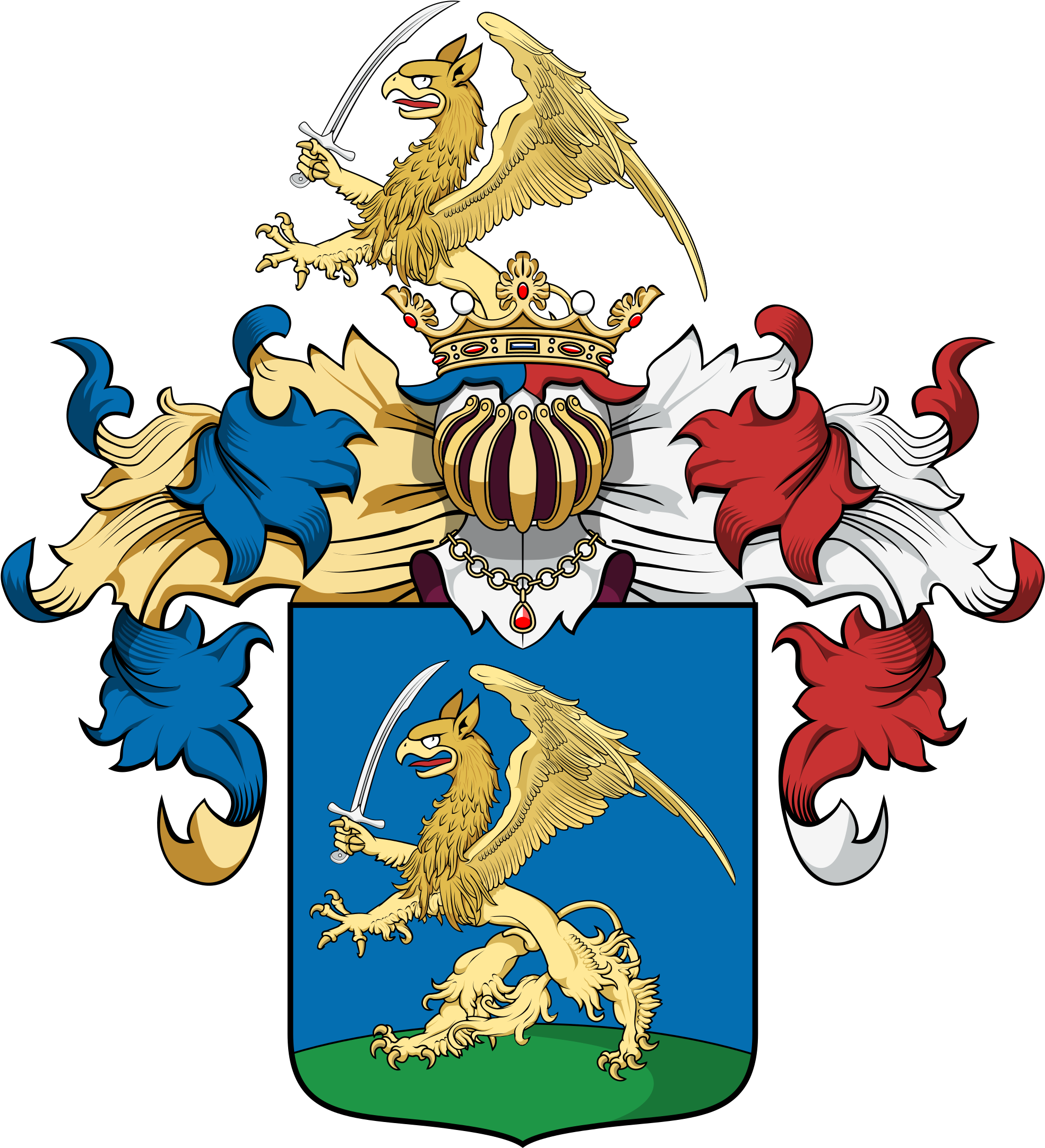 Open - Salamon Coat Of Arms Clipart (2000x2199), Png Download