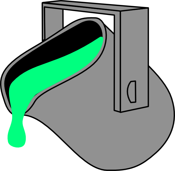 Original Png Clip Art File Paint Color 0255127 Bucket Transparent Png (600x586), Png Download