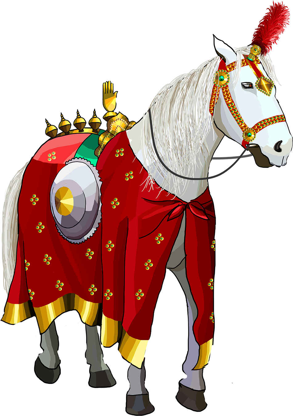 Christmas Costumes For Horses - Muharram Png Clipart (1200x1380), Png Download