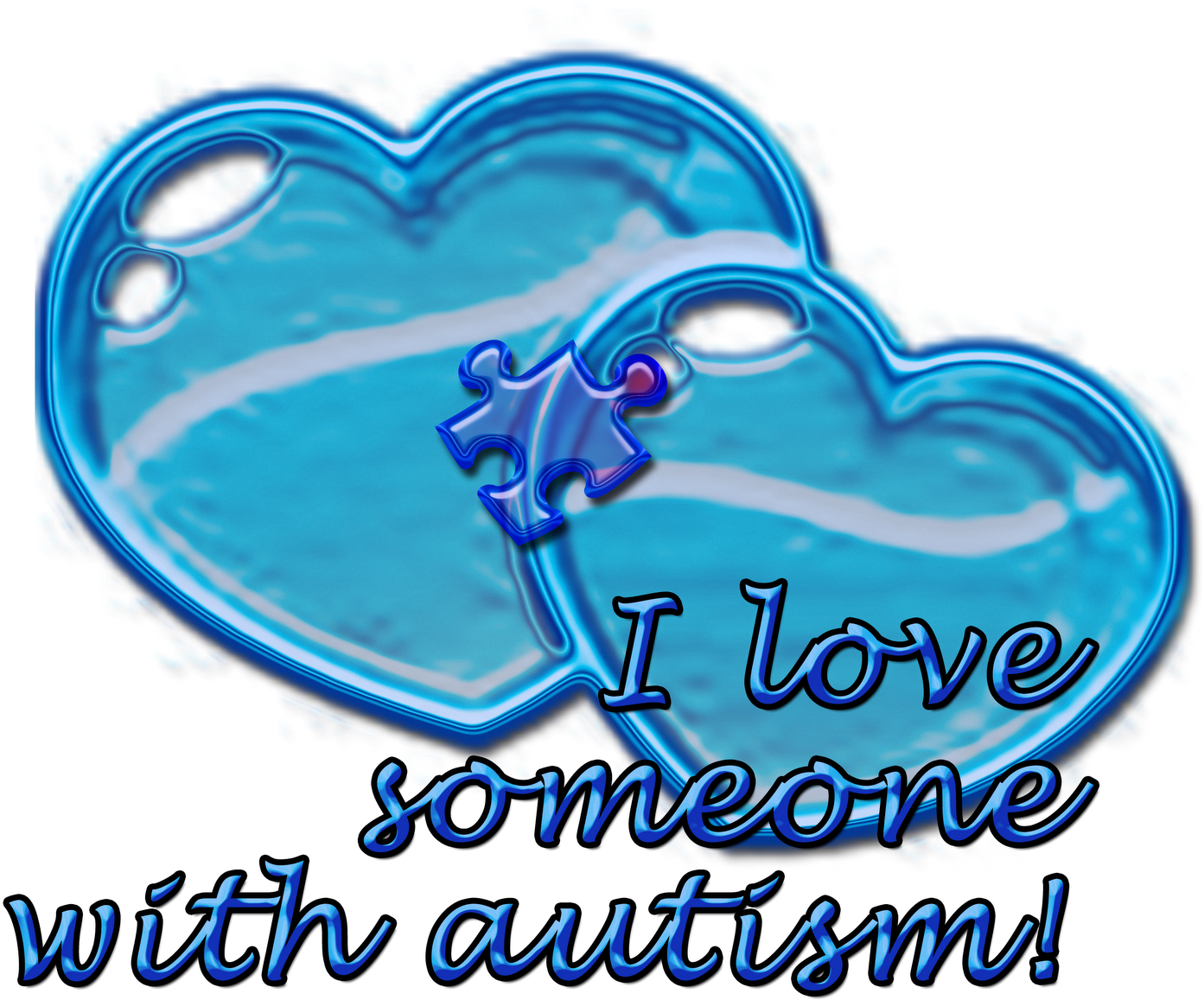 As April Is Autism Awareness Month, I Am Continually - Heart Clipart (1600x1600), Png Download
