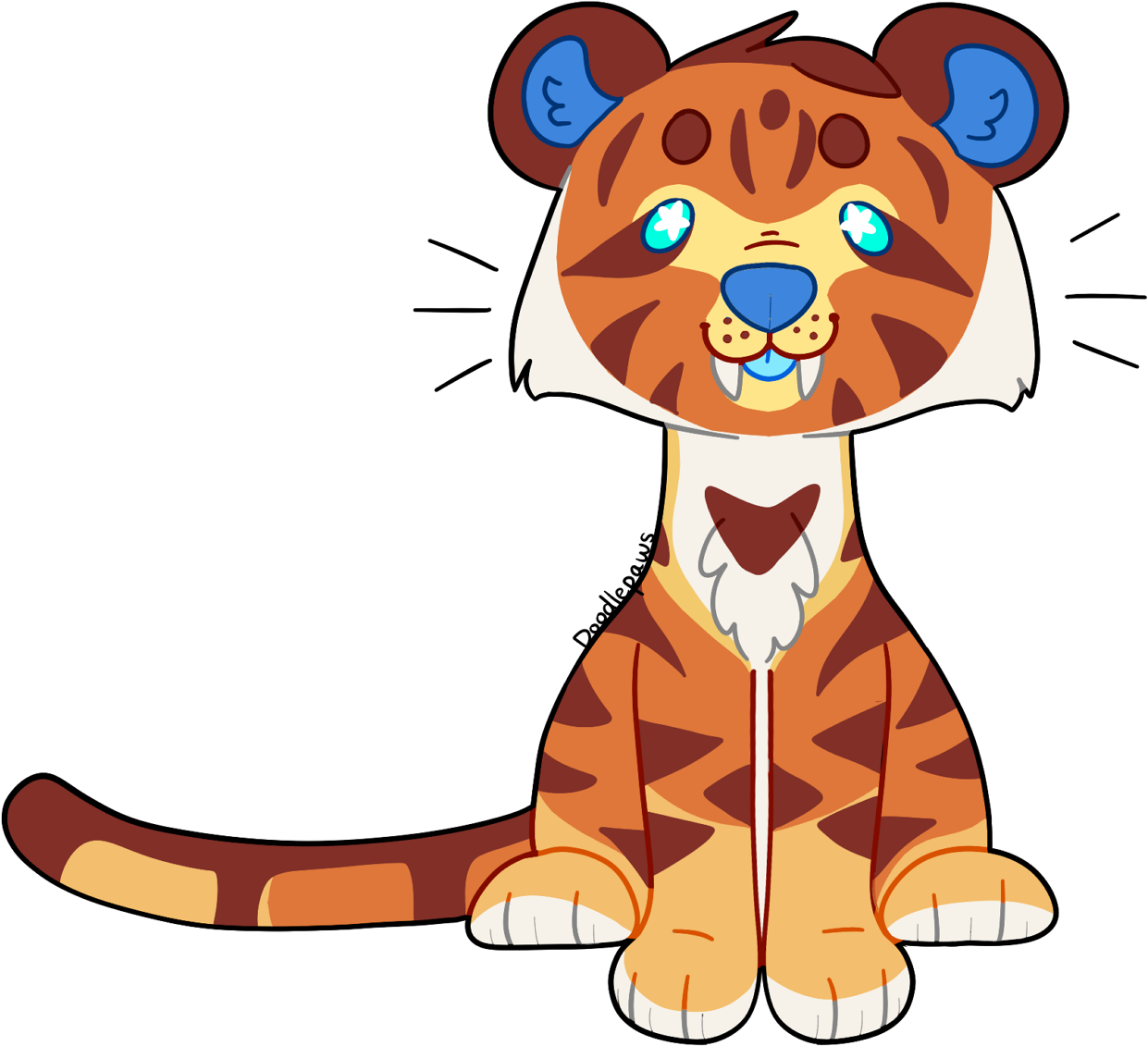 Doodle Baby - Cartoon Clipart (1280x1171), Png Download