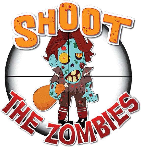01 Shoot The Zombies - Cartoon Clipart (768x800), Png Download