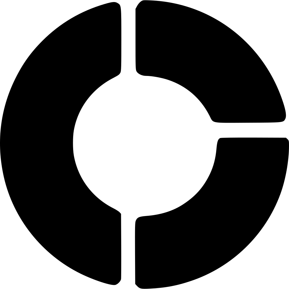 Divided Pie Comments - Home Button Icon Png Clipart (980x978), Png Download