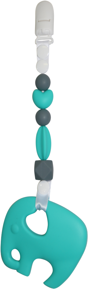 "eli The Elephant" Wearable Clip-on Teether - Elephant - Png Download (999x1114), Png Download