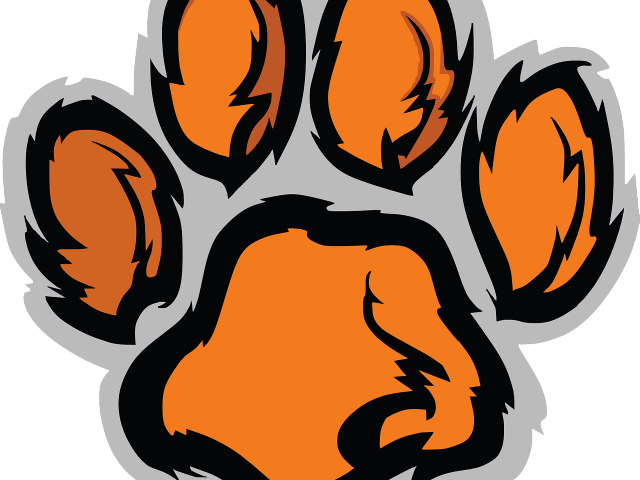 Tiger Print Clipart Clemson Tiger - Tiger Paw Png Transparent Png (640x480), Png Download
