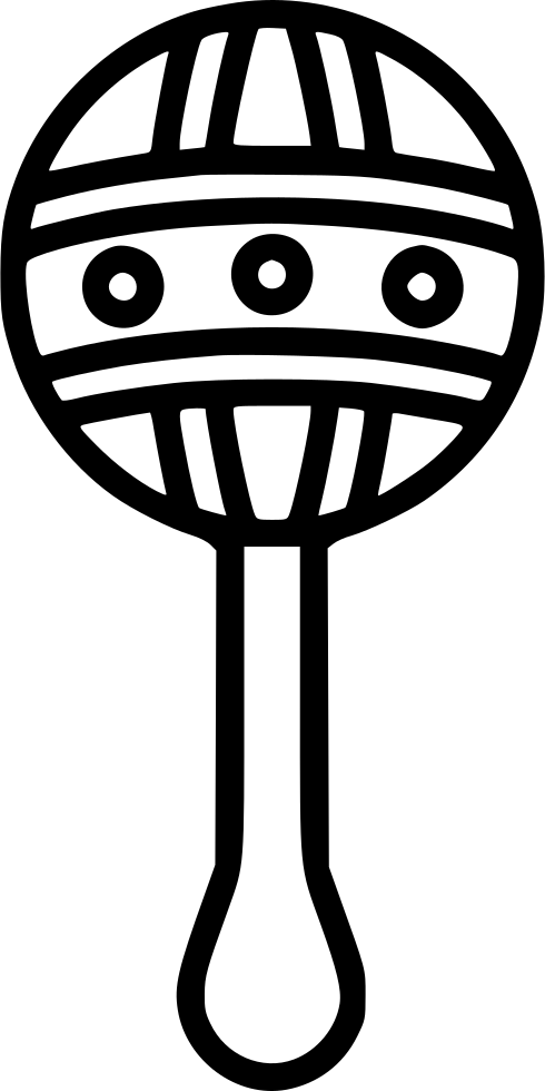 Baby Rattle Png Clipart (490x980), Png Download
