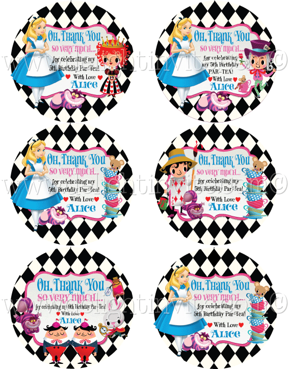 Alice In Wonderland Tea Party Clipart (614x794), Png Download