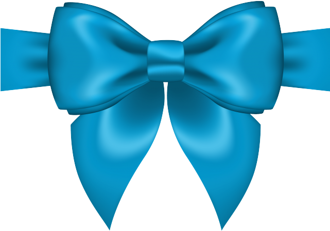 Bow Tie Clipart Aqua - Transparent Christmas Clip Art - Png Download (640x480), Png Download